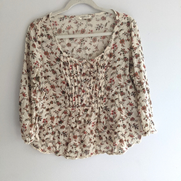 Ralph Lauren denim and supply floral blouse - Picture 1 of 4